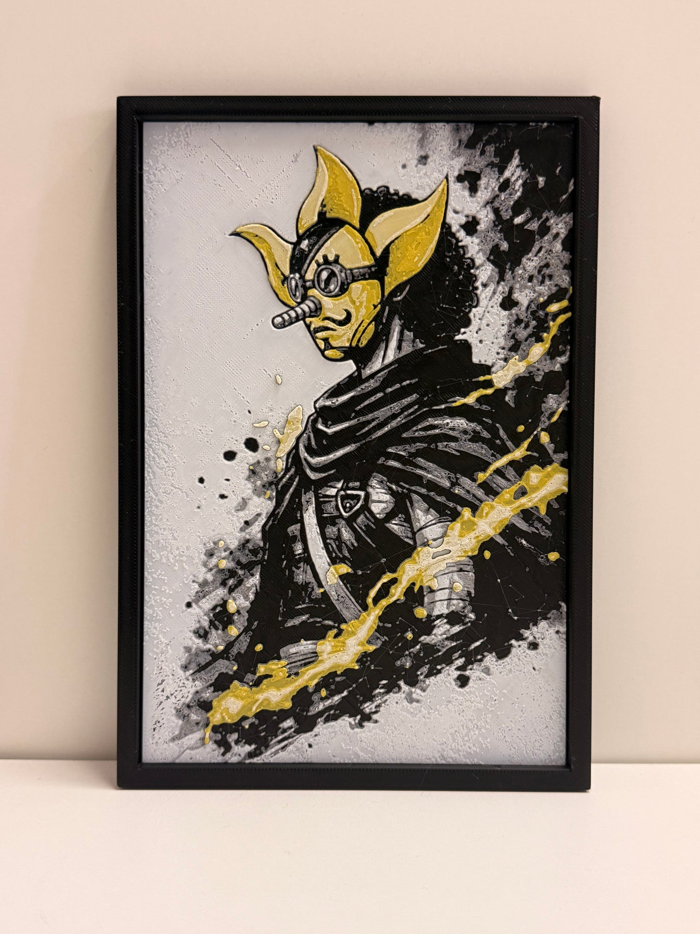 Quadro Anime 3D in Rilievo con Cornice – Collezione One Piece