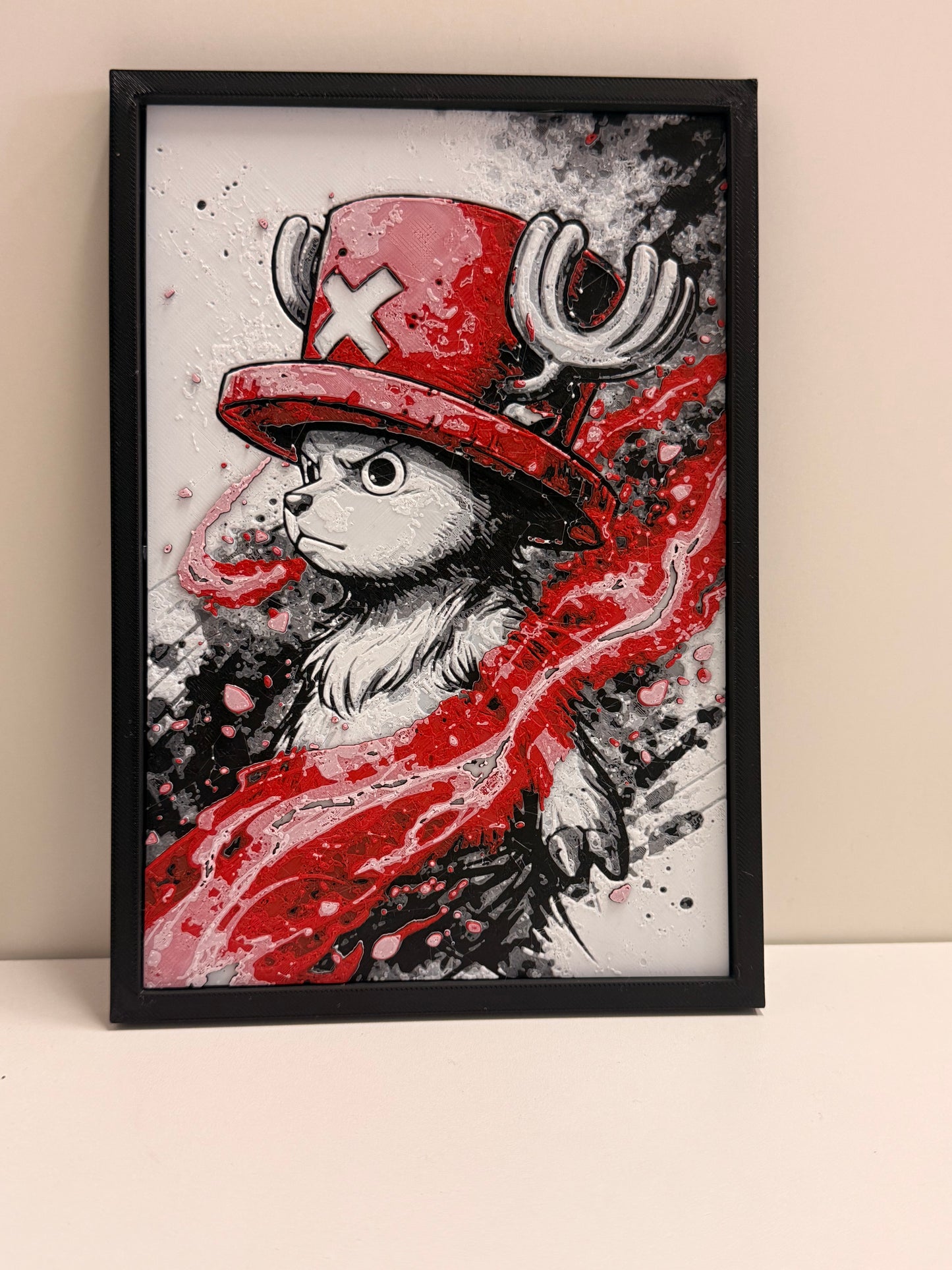Quadro Anime 3D in Rilievo con Cornice – Collezione One Piece